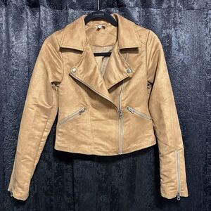 Mudd Jeans Womens Size S Lightweight Brown Jacket Short